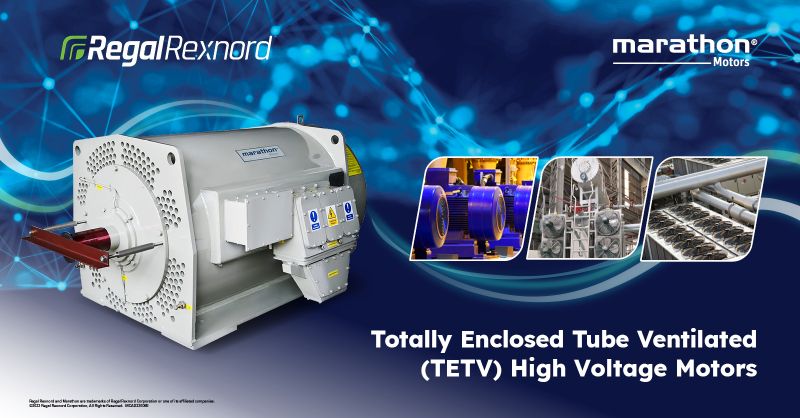 Totally Enclosed Tube Ventilated (TETV) High Voltage Motors